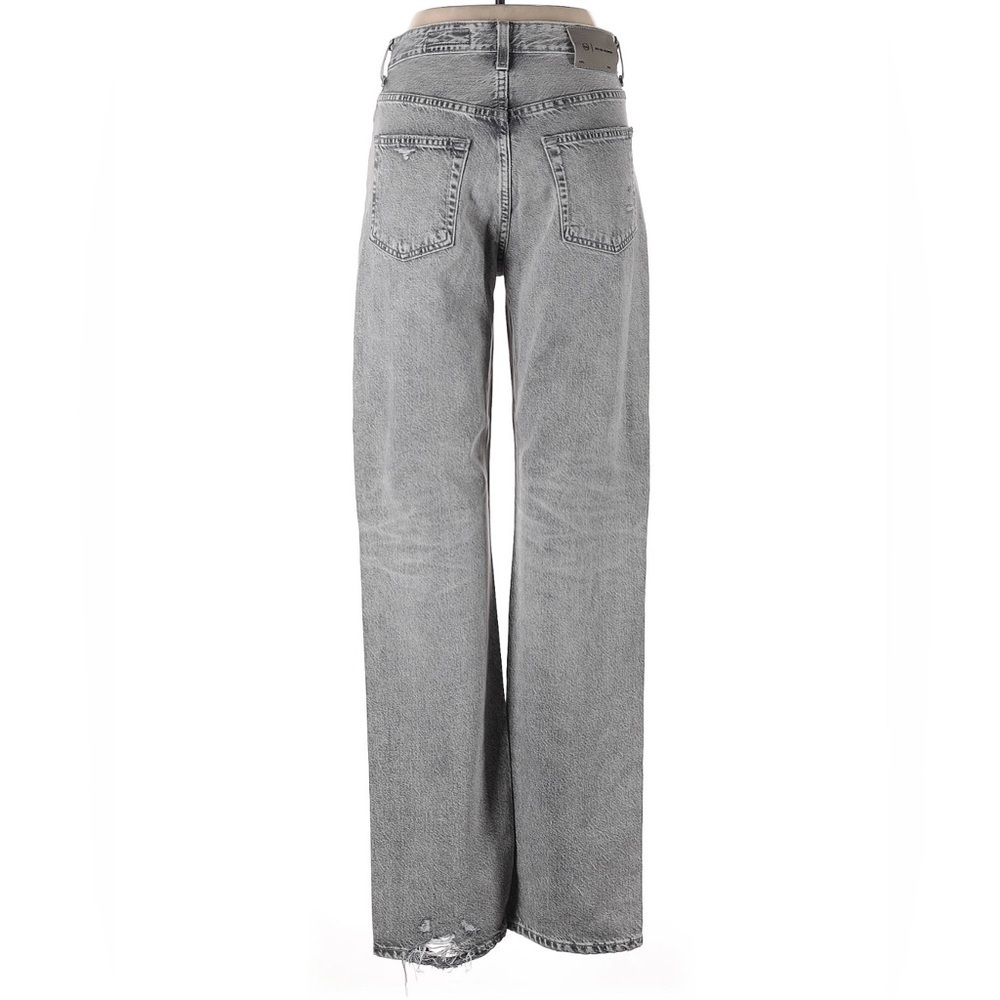 Women's Gray Distressed Jeans - Picture 2 of 4